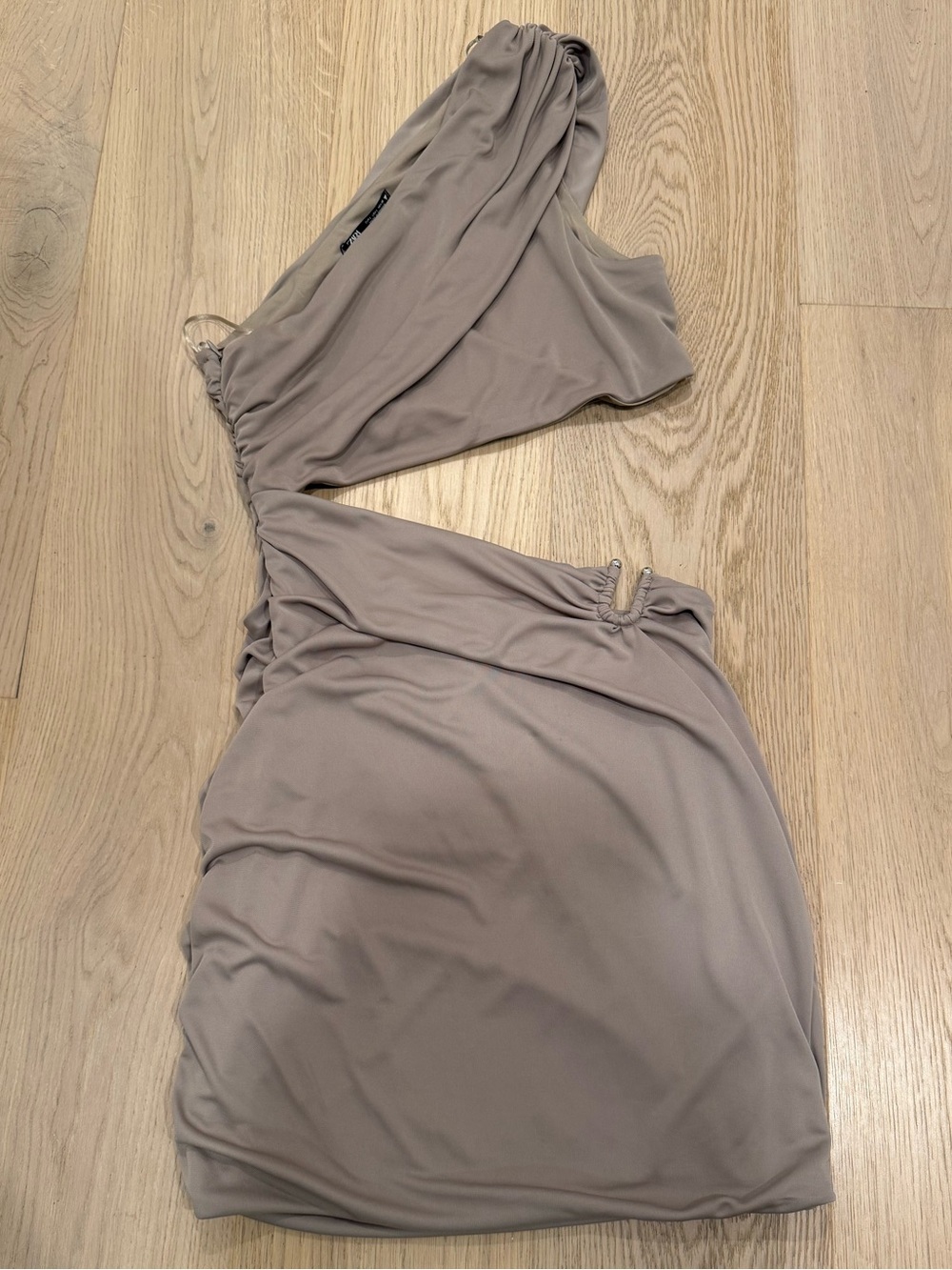 Zara One-Shoulder Cutout mini